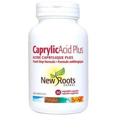 New Roots Super Caprylic Acid Plus 60 Veggie Caps - Organic Coconut Oil Supplement for Digestive & Immune Support - Perfect for Keto Diet & Candida Cleanse