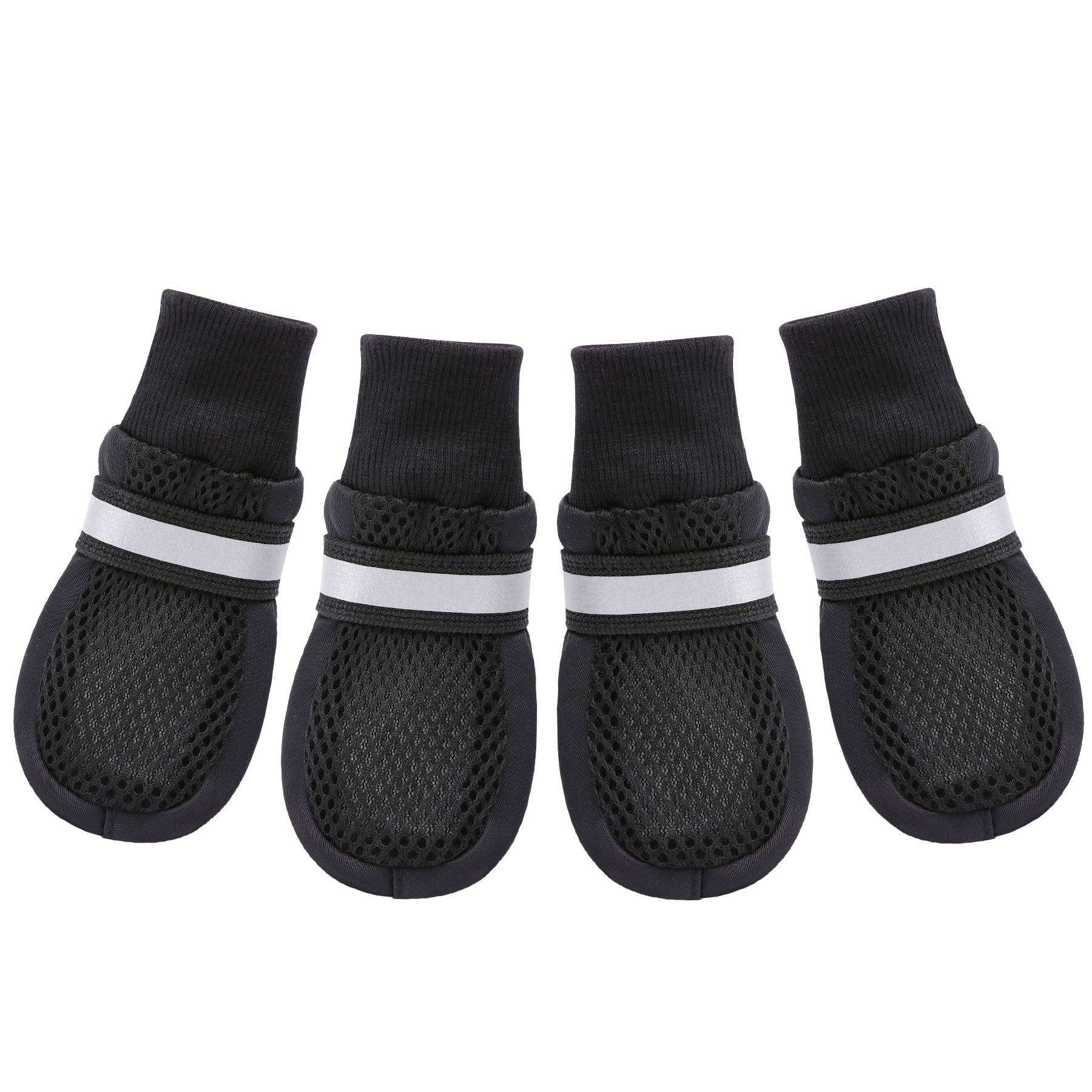Breathable Mesh Dog Boots for Large Dogs - Paw Protection for Hot Pavement & Outdoor Adventures - Perfect for Walking, Hiking, and Summer Activities