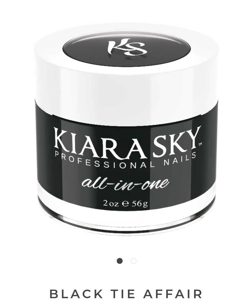 KIARASKY All-in-One Black Tie Affair 2oz Nail Polish - Long Lasting Gel Nail Polish Kit for Salon Quality Manicures at Home | Perfect for Weddings, Parties & Special Occasions