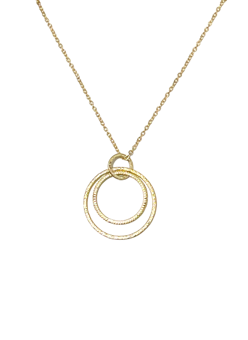 Hammered Ellie Necklace - Elegant Handmade Jewelry for Women, Dainty Gold Pendant Necklace, Perfect Gift for Her | Ideal for Date Nights, Weddings & Special Occasions