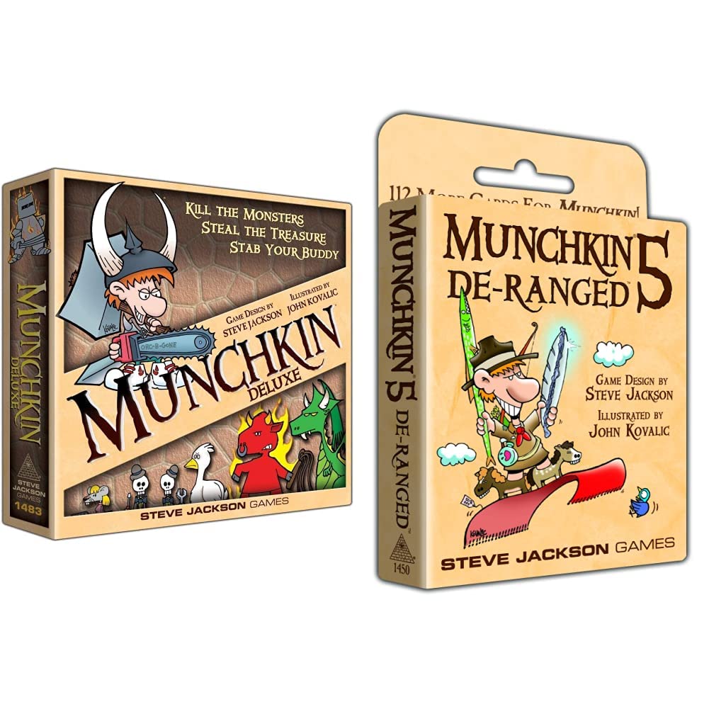 Munchkin Deluxe & Deranged - Fun Card Game for Parties & Family Nights