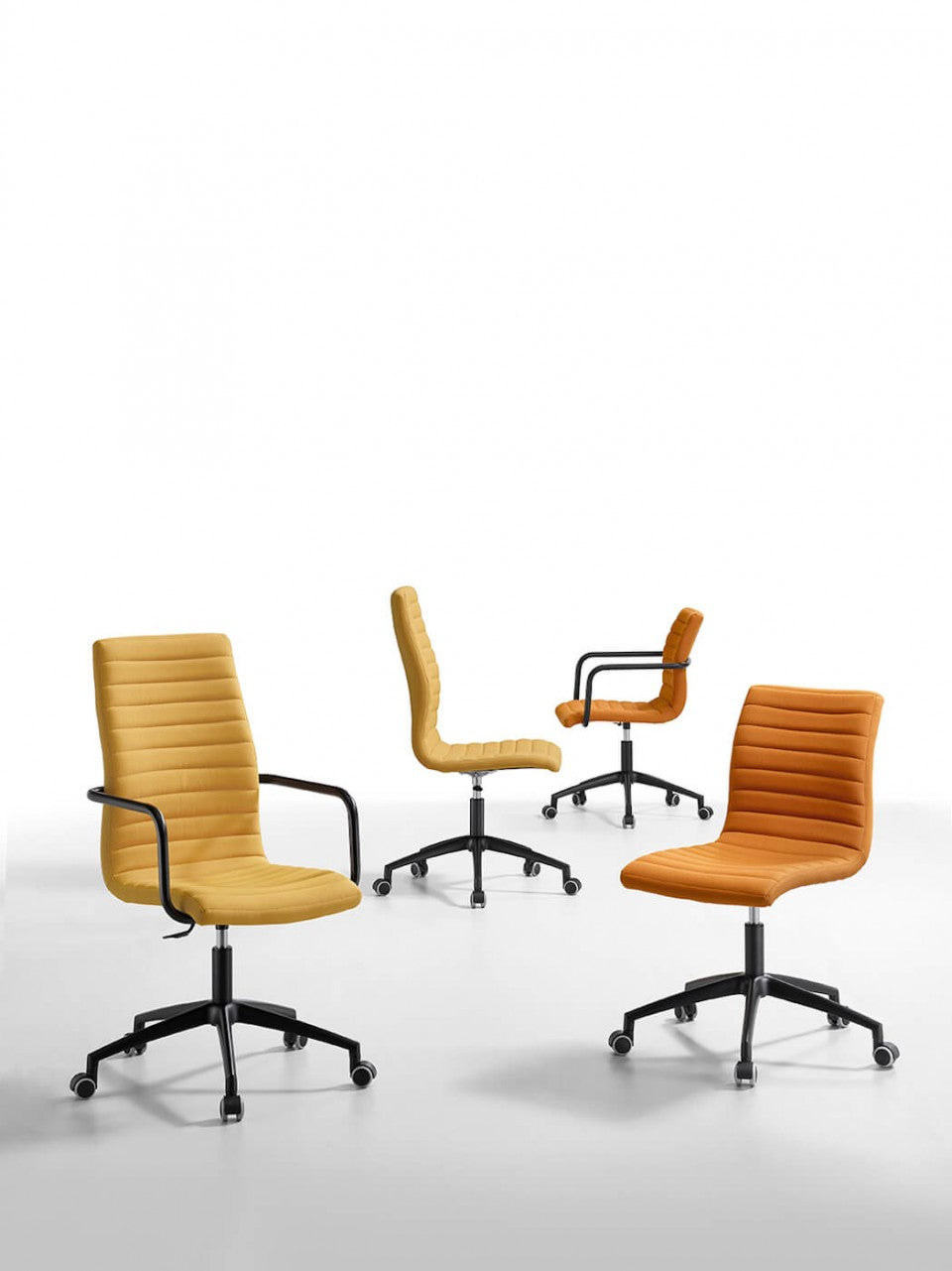 Midj Star DSA TS Ergonomic Office Desk Chair - Adjustable Height Swivel Task Chair with Lumbar Support for Home & Office Workspace