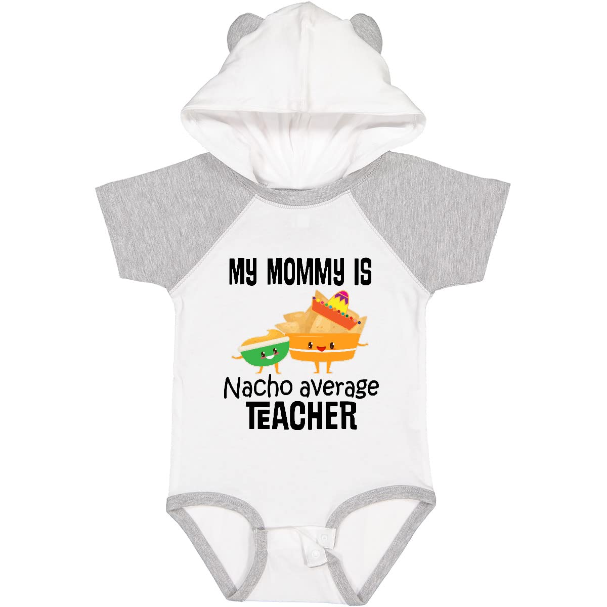 Inktastic My Mommy is Nacho Average Teacher Baby Bodysuit - Cute Infant Onesie for Teacher Appreciation Gifts, School Events & Family Photos