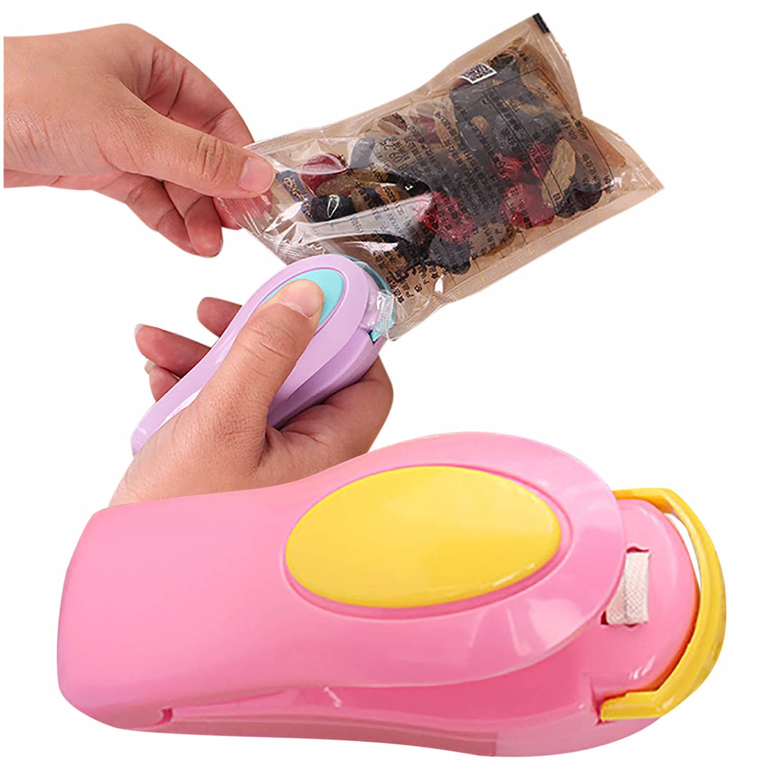 Tuscom Portable Mini Heat Sealer - Handheld Bag Sealing Machine for Airtight Food Storage | Compact Household Sealer for Snacks, Coffee, Spices & Meal Prep | Perfect for Kitchen, Pantry & Travel Use