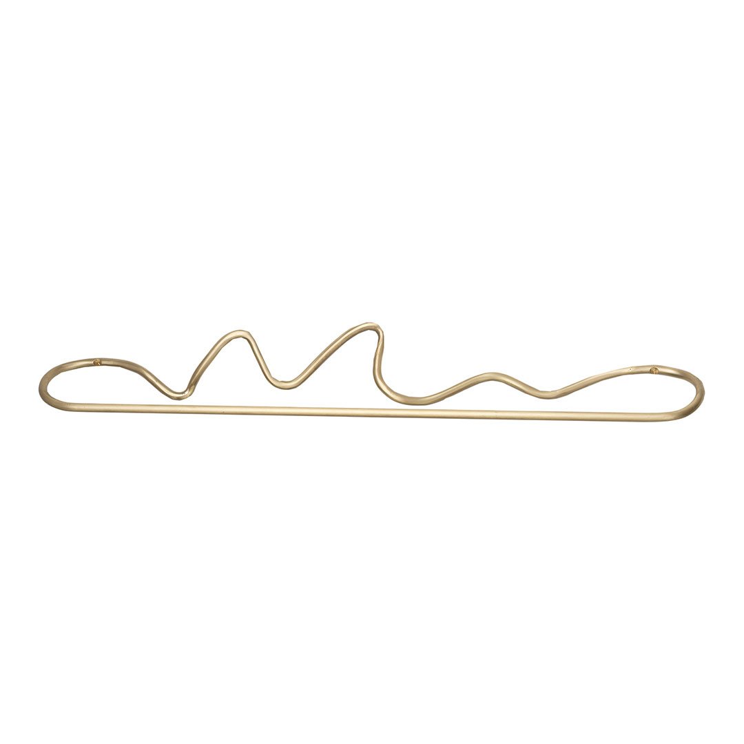 Stainless Steel Curved Towel Hanger - Space Saving Bathroom Organizer for Showers, Kitchens & Laundry Rooms