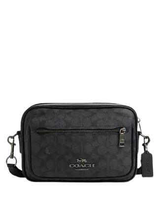 Coach Elias Signature Canvas Crossbody Bag for Women - Stylish & Compact Purse for Everyday Use, Travel & Shopping
