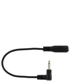 3.5mm Female to Male Right Angle Adapter Cable - Audio Connector for Headphones, Speakers, Studio Equipment & Home Theater Systems