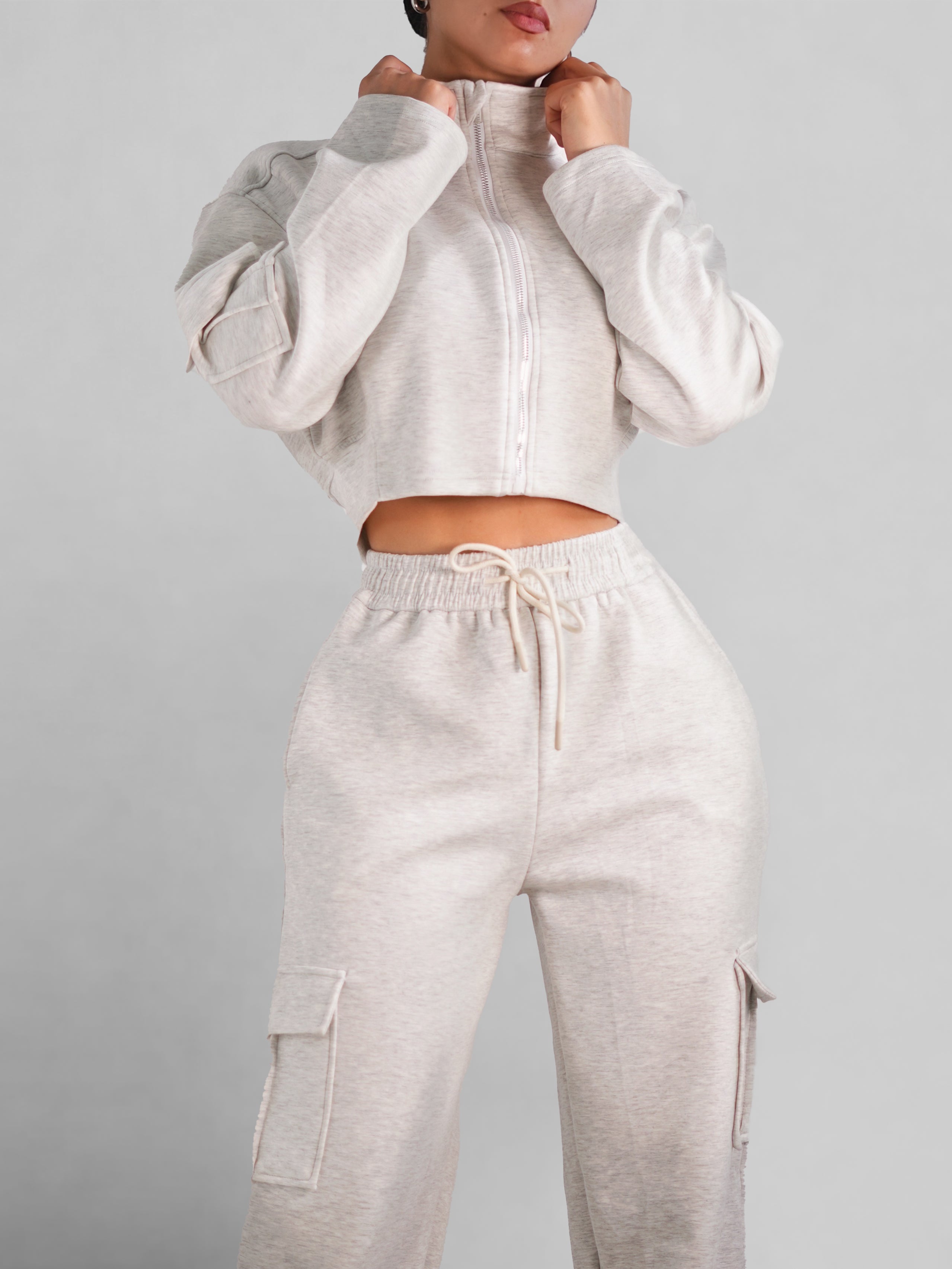 Lounge Mode Zipper Jacket - Soft & Comfortable Heather Gray Hoodie for Men & Women | Perfect for Casual Wear, Relaxing at Home, and Outdoor Activities