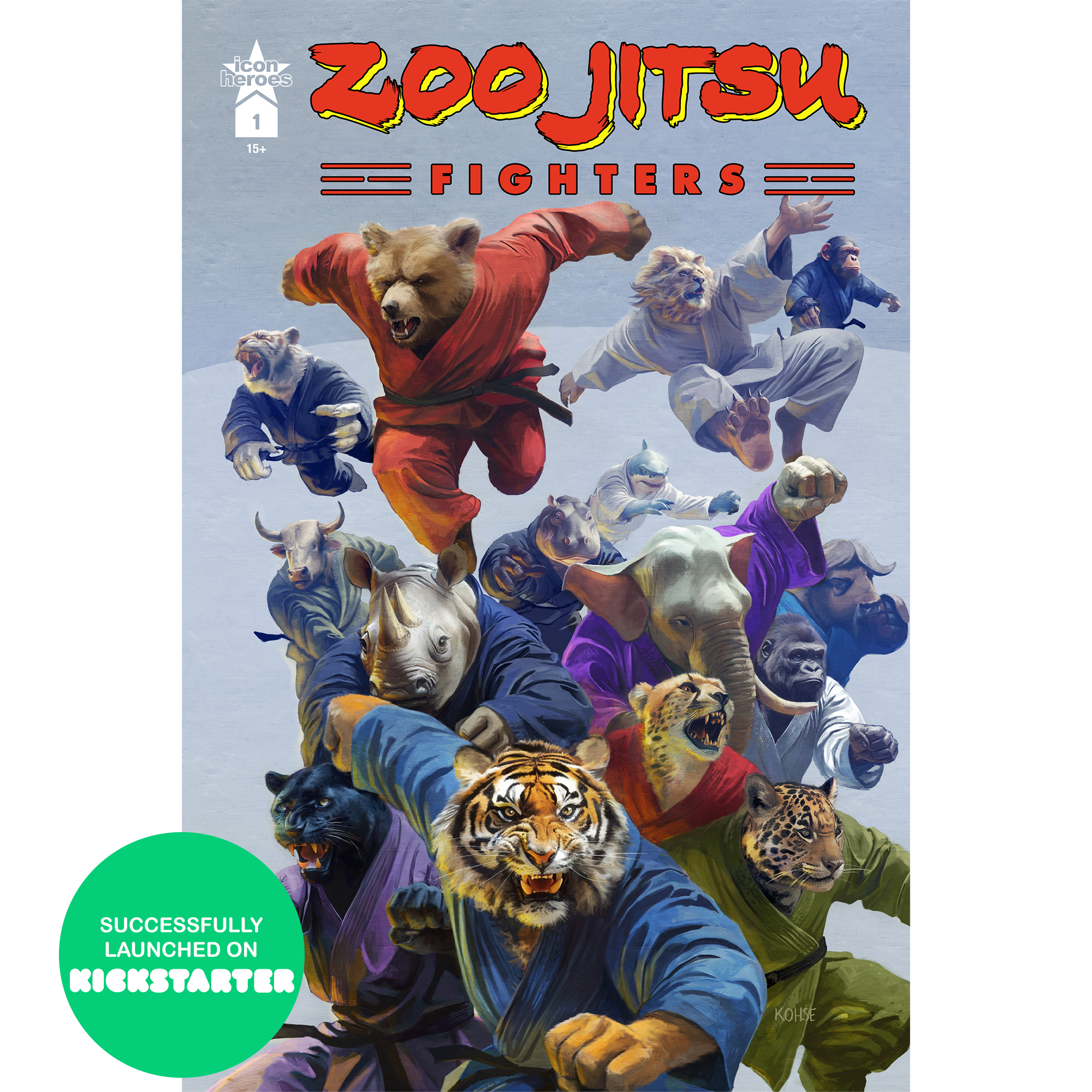 Zoo Jitsu Fighters #1 Comic Book - Limited Edition Cover A by Lee Kohse | Collectible Graphic Novel for Superhero Fans & Comic Enthusiasts | Perfect for Gifts, Displays & Comic Book Collections