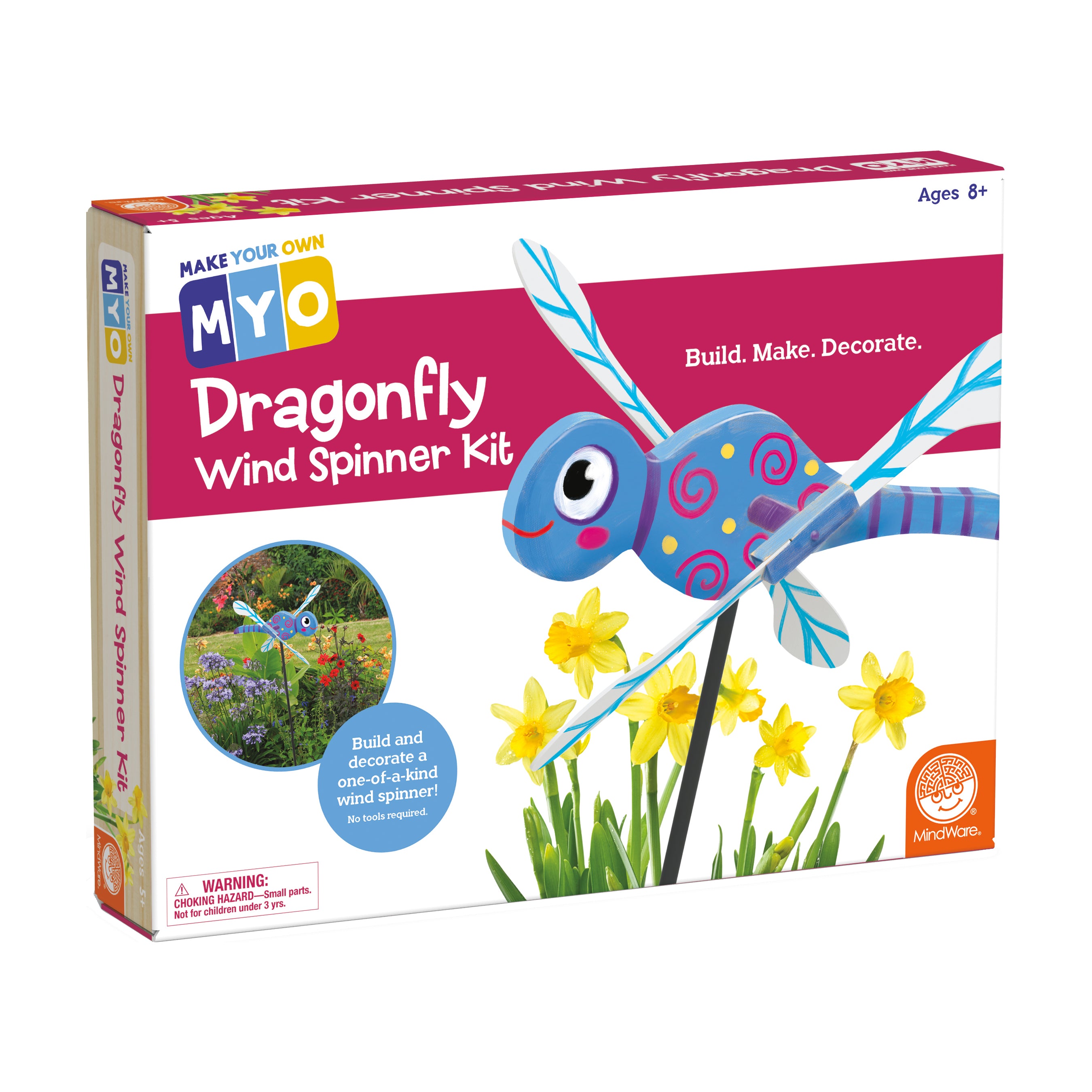 DIY Dragonfly Wind Spinner Craft Kit - Handmade Garden Art Decor for Outdoor Patio, Yard & Lawn Decoration | Perfect for DIY Enthusiasts & Home Garden Projects