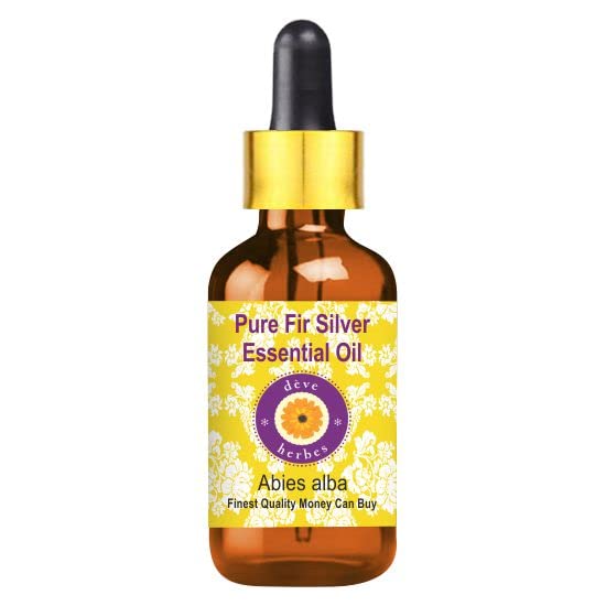Pure Fir Silver Essential Oil (Abies alba) - 2ml Steam Distilled with Glass Dropper - Natural Aromatherapy for Relaxation & Stress Relief
