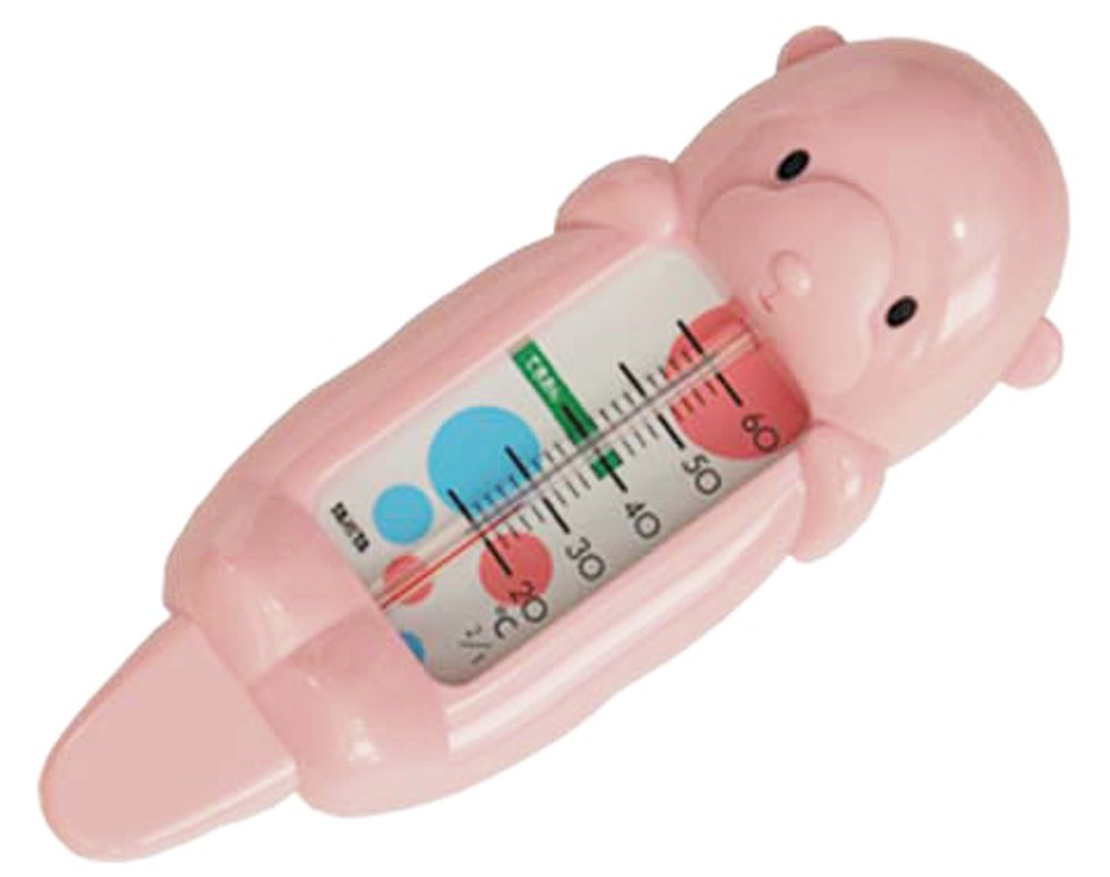 Tanita Digital Hot Water Temperature Gauge with Sea Otter Design - Accurate Bath & Kitchen Thermometer (Model 5417, Japan Import) | Perfect for Baby Baths, Cooking, and Home Brewing