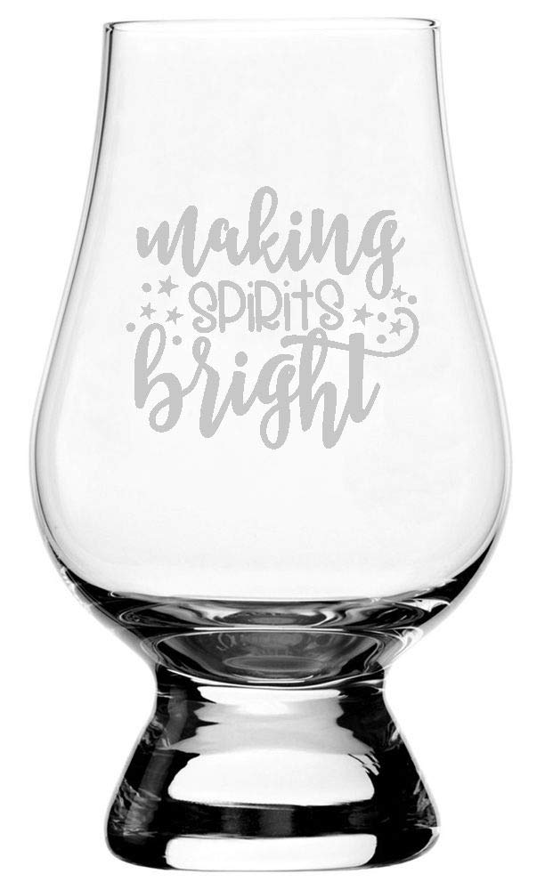 Festive Glencairn Whisky Glass - Christmas Gift for Home Bar