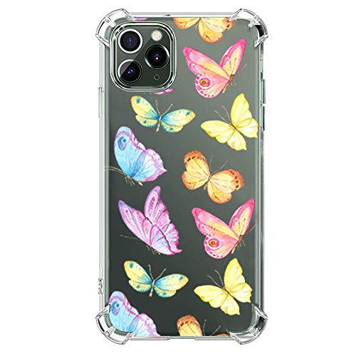 Cute Marble Flower Glitter TPU Case for iPhone 11 Pro Max 6.5 inch - Slim Soft Flexible Protective Cover for Women & Girls | Perfect for Everyday Use, Office, School & Travel