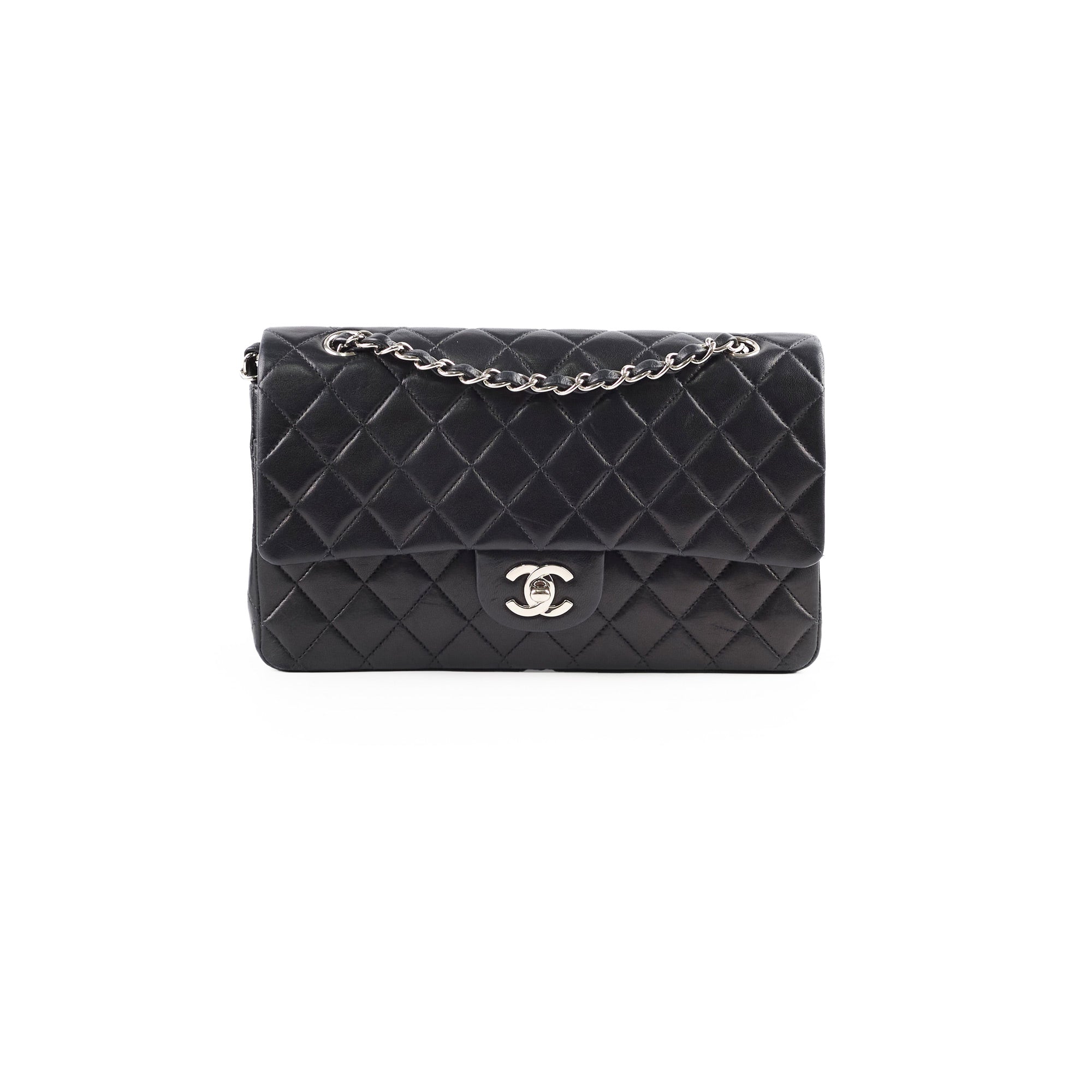 Chanel Medium/Large Double Classic Flap Bag in Black | Timeless Luxury Handbag for Women | Perfect for Work, Evening Events & Special Occasions