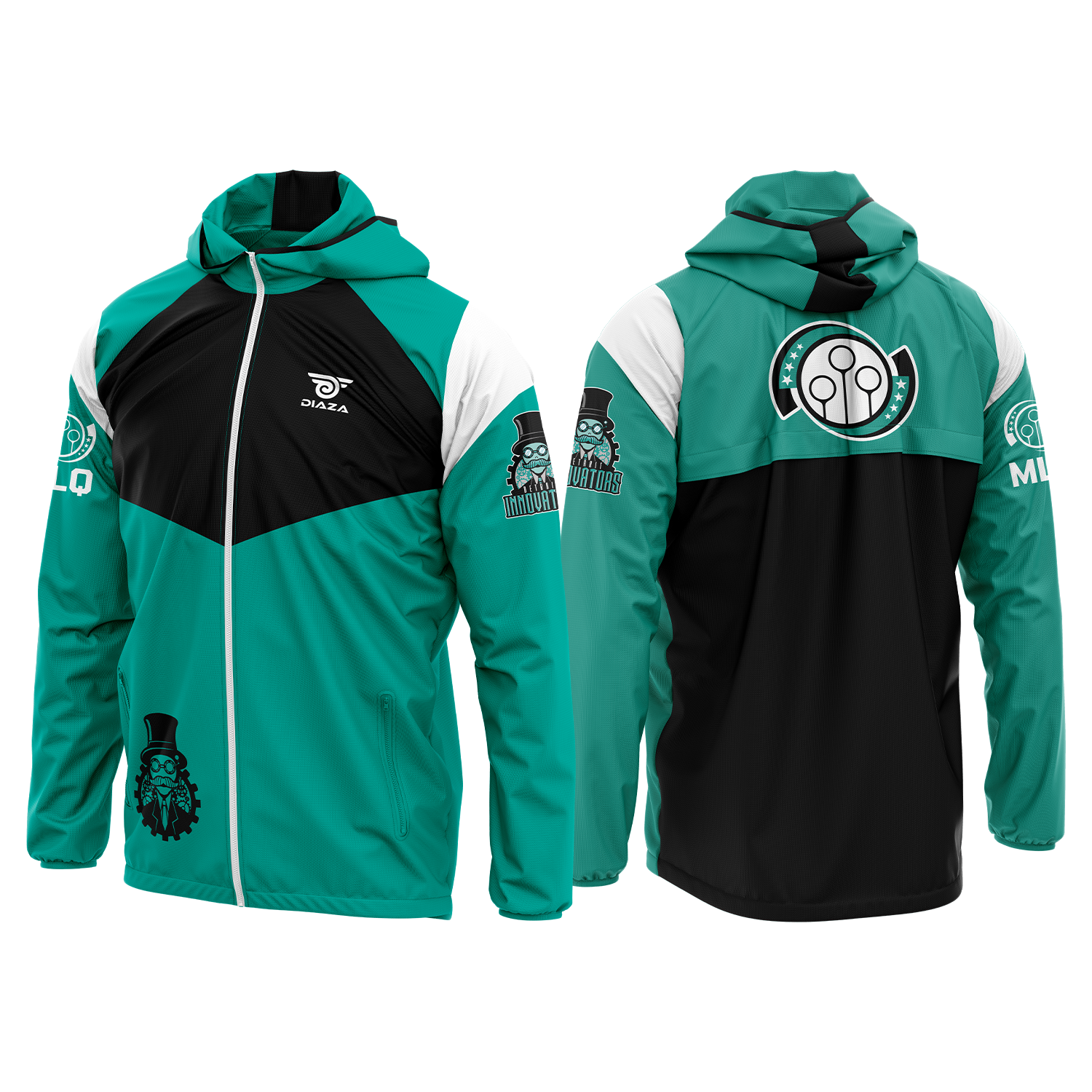 Detroit Innovators Wind Runner - Lightweight Running Jacket for Men & Women - Perfect for Outdoor Jogging, Hiking & Windy Weather