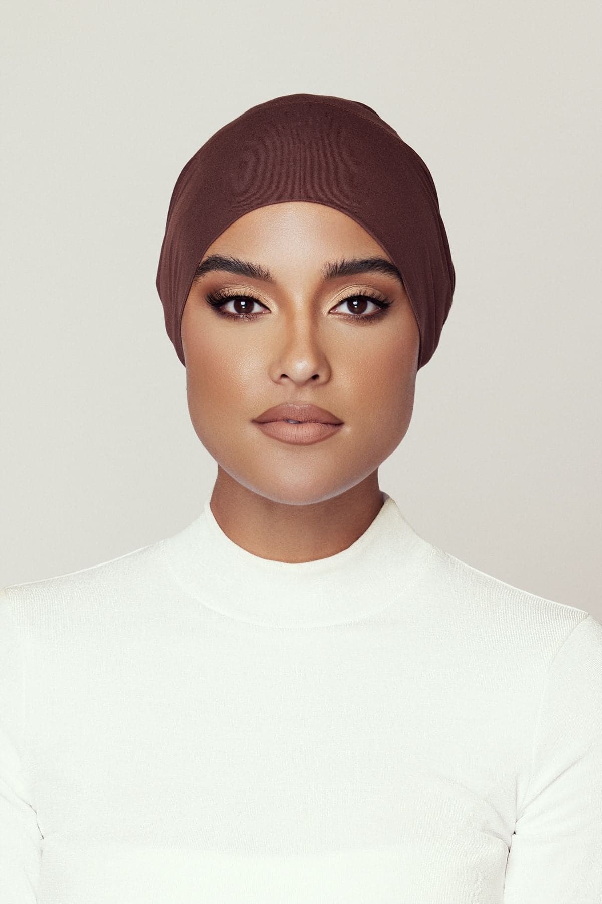 Aria Mesh Tie Back Undercap - Breathable Hair Cover for Women, Cocoa Brown - Perfect for Wig Lining, Hijab, and Protective Hairstyles