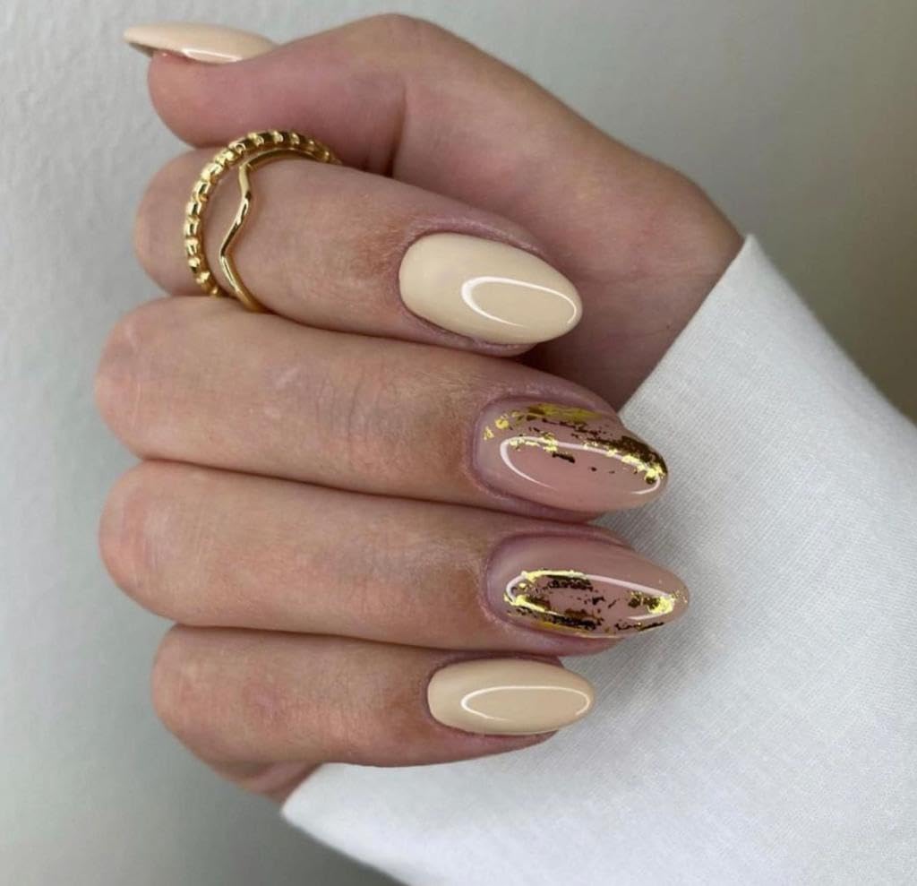 HAPPY FINGERS Stick On Nails - 12 Reusable Press On Nails, Lightweight & Long Lasting Fake Nails, Easy to Apply False Nails for Women (315) | Perfect for Parties, Weddings, and Everyday Wear