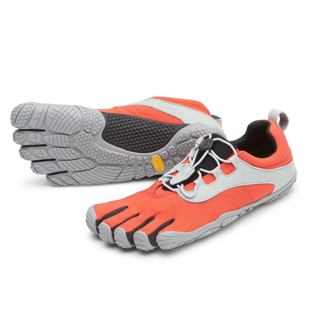 Vibram Women's V Run Retro Running Shoes - Lightweight & Durable for Trail & Road Running - Red, Black, Grey - Perfect for Jogging, Gym & Outdoor Activities