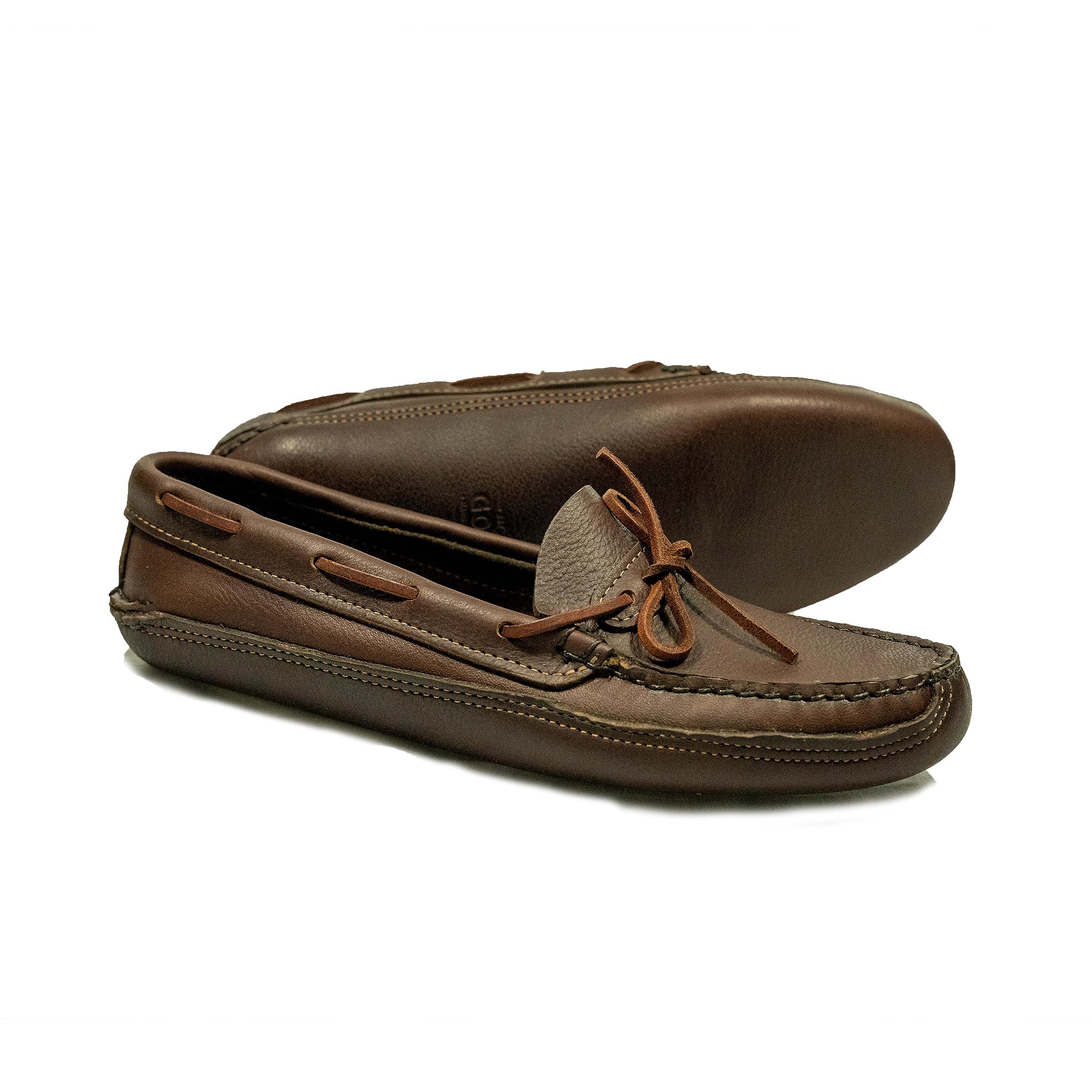 Gokey Double Sole Moc Handmade Leather Shoes - Premium USA-Made Men's Casual Loafers for Work, Office & Everyday Wear