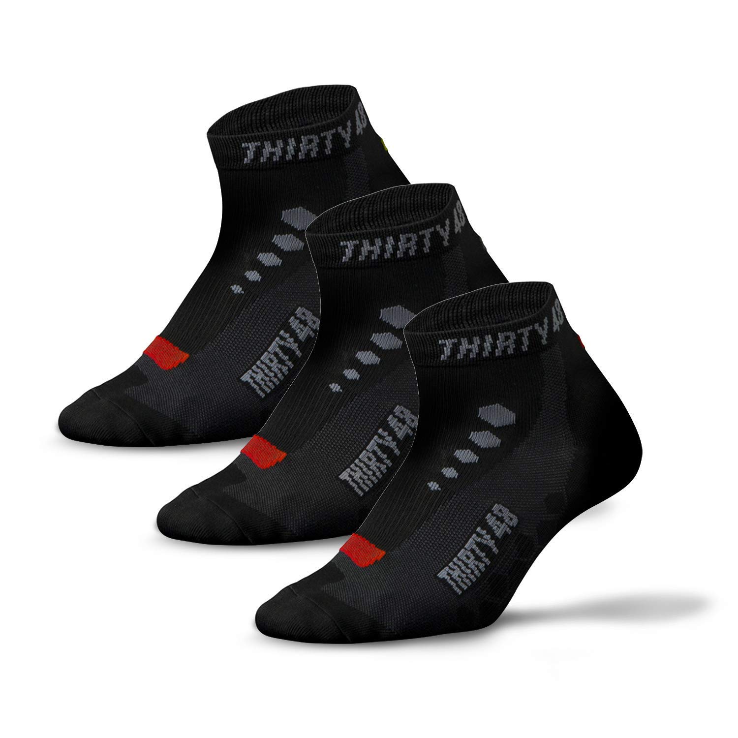 Thirty48 Low Cut Cycling Socks for Men & Women - Breathable Athletic Socks for Running, Gym & Outdoor Sports | Unisex Comfort for Biking, Hiking & Workouts