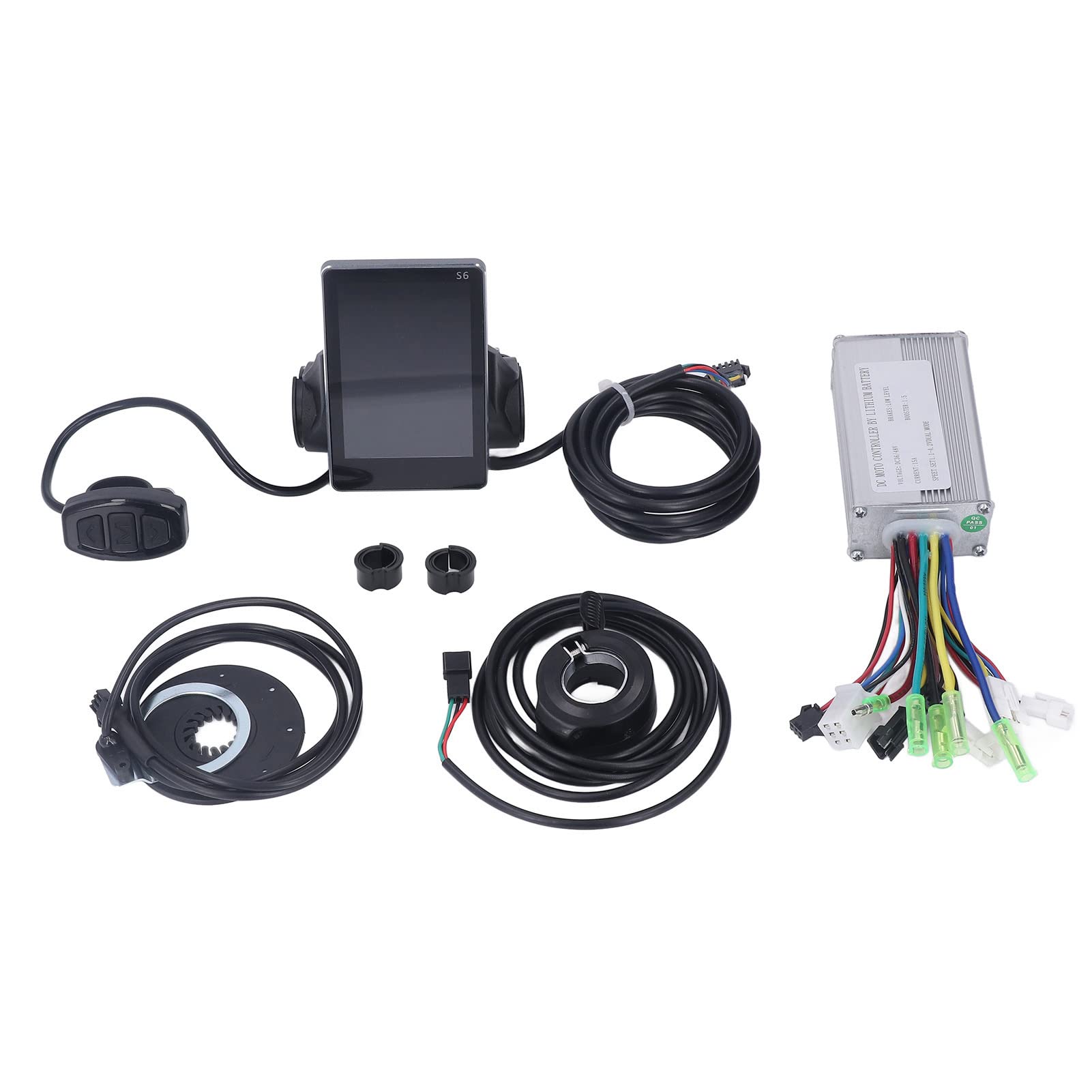 Bnineteenteam 15A Brushless Motor & Controller Kit for 250W-300W Electric Bikes and Scooters - Compatible with S6 Panel - Perfect for Commuting and Urban Transportation