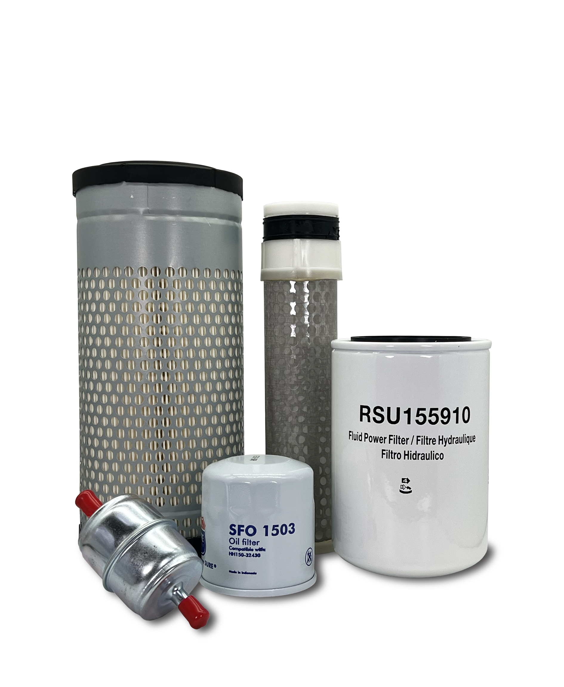HERO® Maintenance Filter Kit for Scag STT61V-31KB-DF Turf Tiger Zero Turn Mower - Air Oil Fuel Filters Replacement - Compatible with Scag Commercial Lawn Mowers (Great for Landscaping & Lawn Care Professionals)