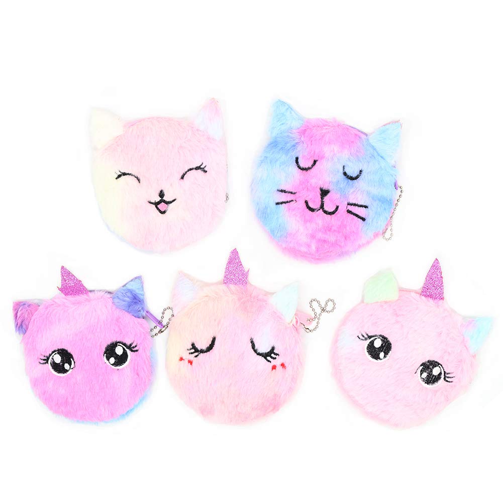 5 Pcs Mini Coin Purse - Small Portable Keychain Wallet for Women & Girls - Perfect for Birthday Gifts, Party Favors & Everyday Use - Holds Coins, Keys & Small Essentials