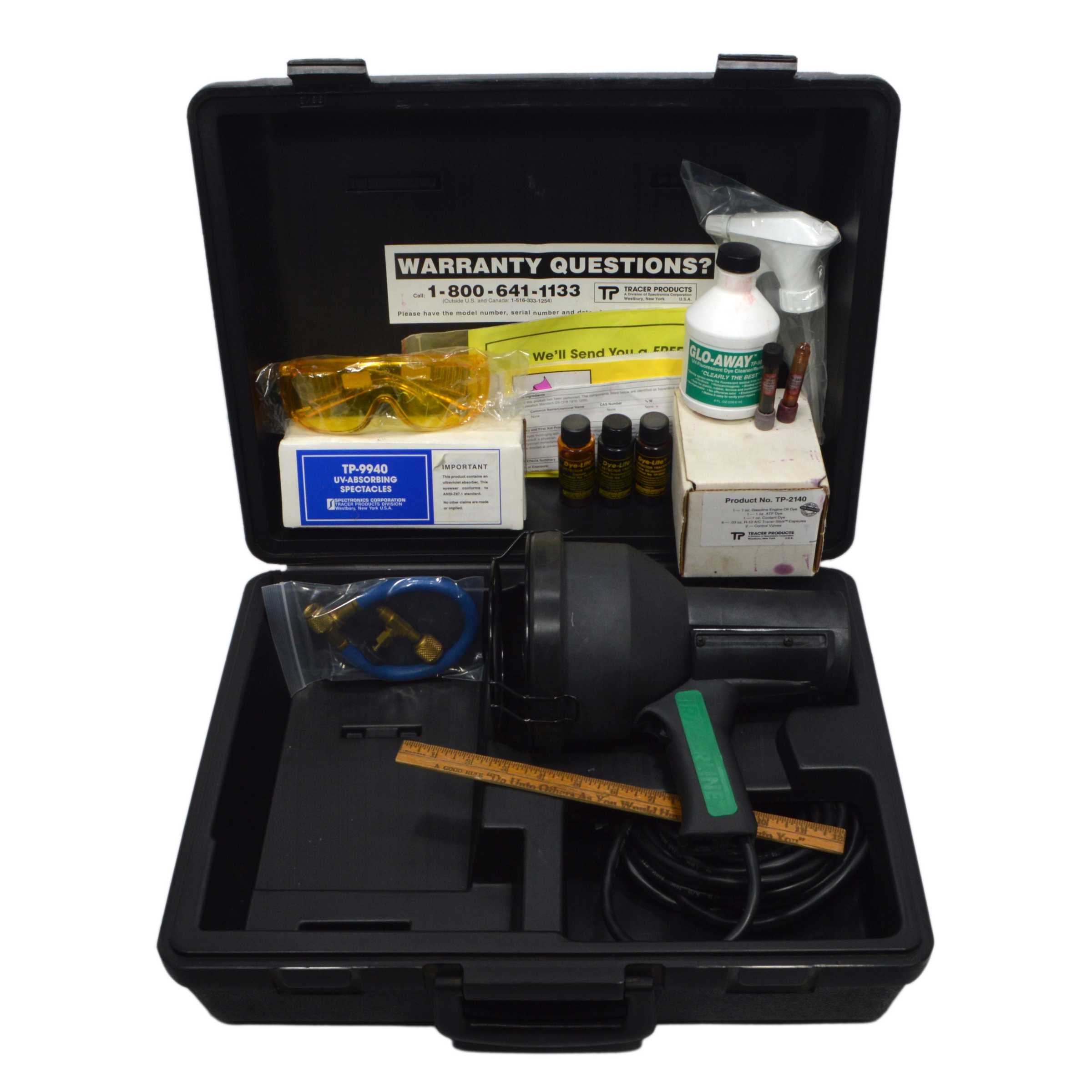 MAC TOOLS BLACK LIGHT DETECTION KIT 120W #BLK 1281 Tracerline TP1200A - UV Leak Detector for Automotive AC & Refrigerant Systems - Perfect for Mechanics & HVAC Professionals