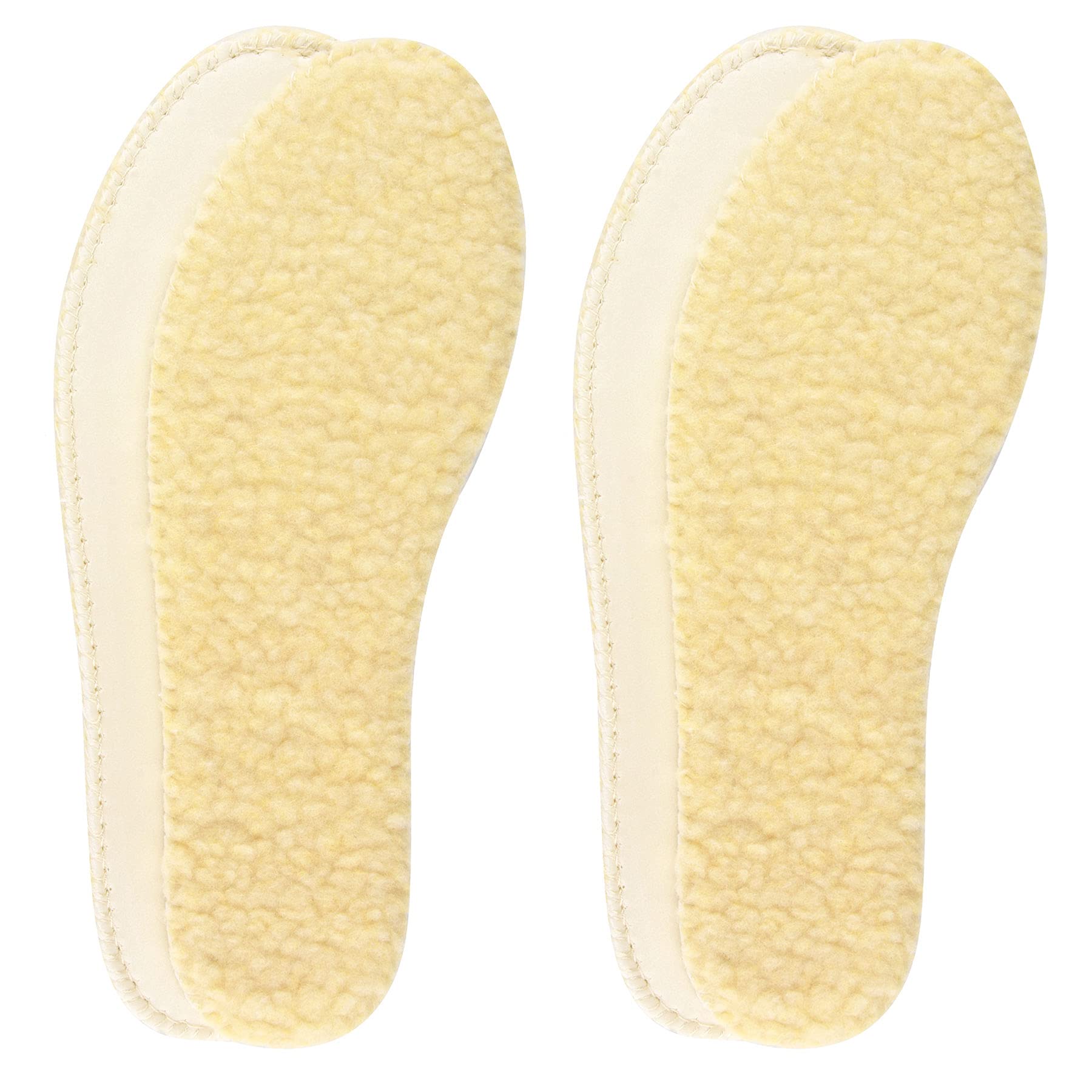 Knixmax 2 Pairs Women's Sheepskin Wool Insoles - Ultra Cushioned Winter Shoe Pads for Boots, Sneakers & Slippers | Warm & Comfortable Inserts | US Size 6 / EU 37 | Perfect for Cold Weather & Indoor Comfort