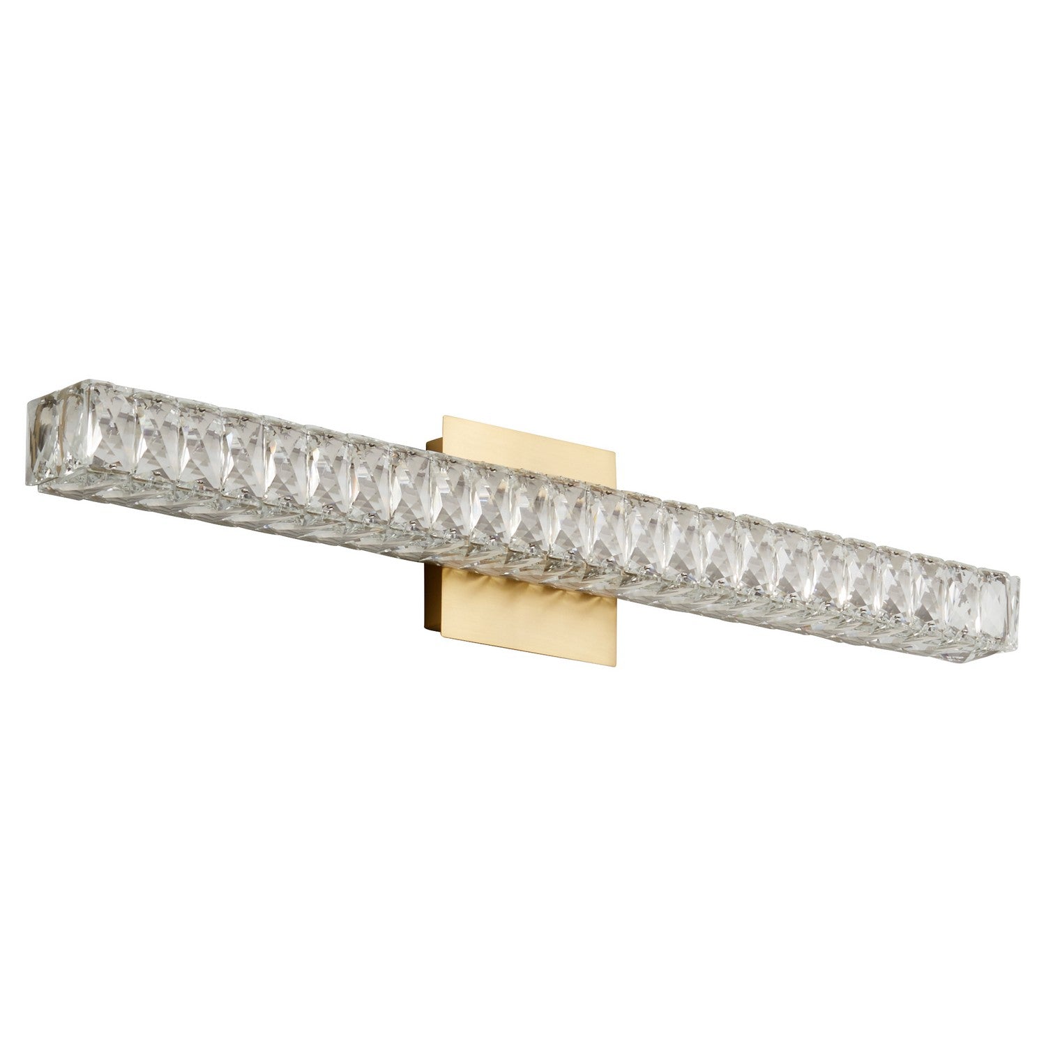 Oxygen Elan 3 574 40 Modern Vanity LED Wall Light Fixture in Aged Brass - Perfect for Bathroom, Bedroom & Dressing Room Lighting