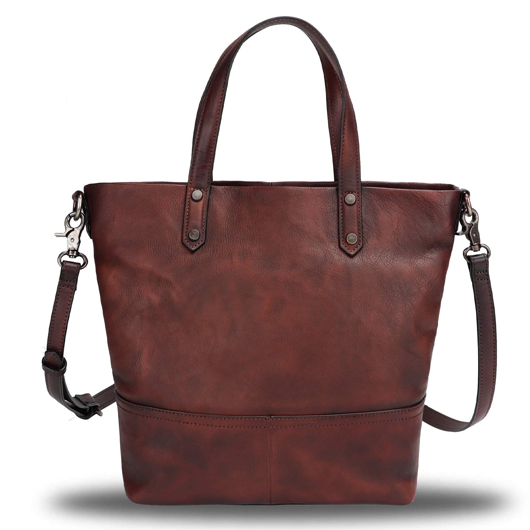 Genuine Leather Satchel Purses for Women - Top Handle, Crossbody & Shoulder Tote Bags - Perfect for Work, Travel & Everyday Use