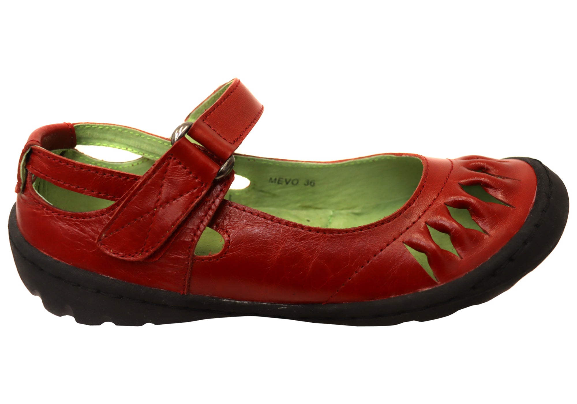 Mevo Women's Comfortable Leather Mary Jane Shoes - Stylish & Supportive for Work, Walking & Everyday Wear