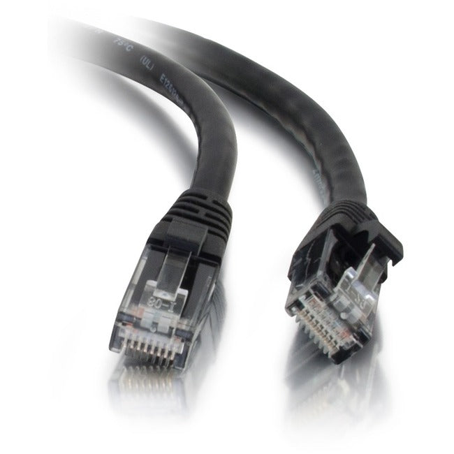 10Ft Cat5E Snagless Unshielded (UTP) Ethernet Network Patch Cable - High Speed Internet Cable for PC, Laptop, Router, Modem, Gaming & Home Office Networking - Black