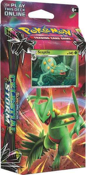 Celestial Storm Theme Deck - Leaf Charge Sceptile | Pokémon TCG Trading Card Game Deck for Battles & Collectors