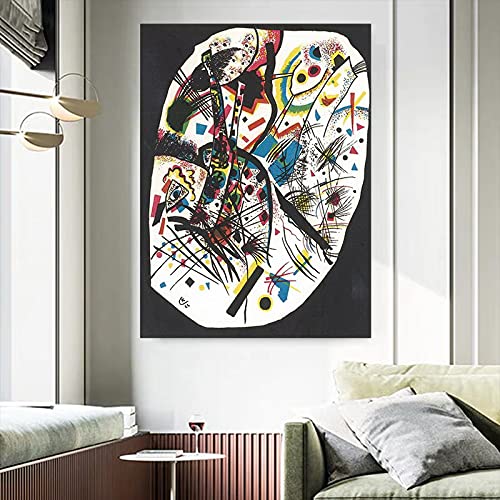 Wassily Kandinsky Canvas Wall Art - 26x36 Inch Unframed Abstract Painting for Living Room & Bedroom Decor - Perfect for Modern Home, Office, or Gift Giving