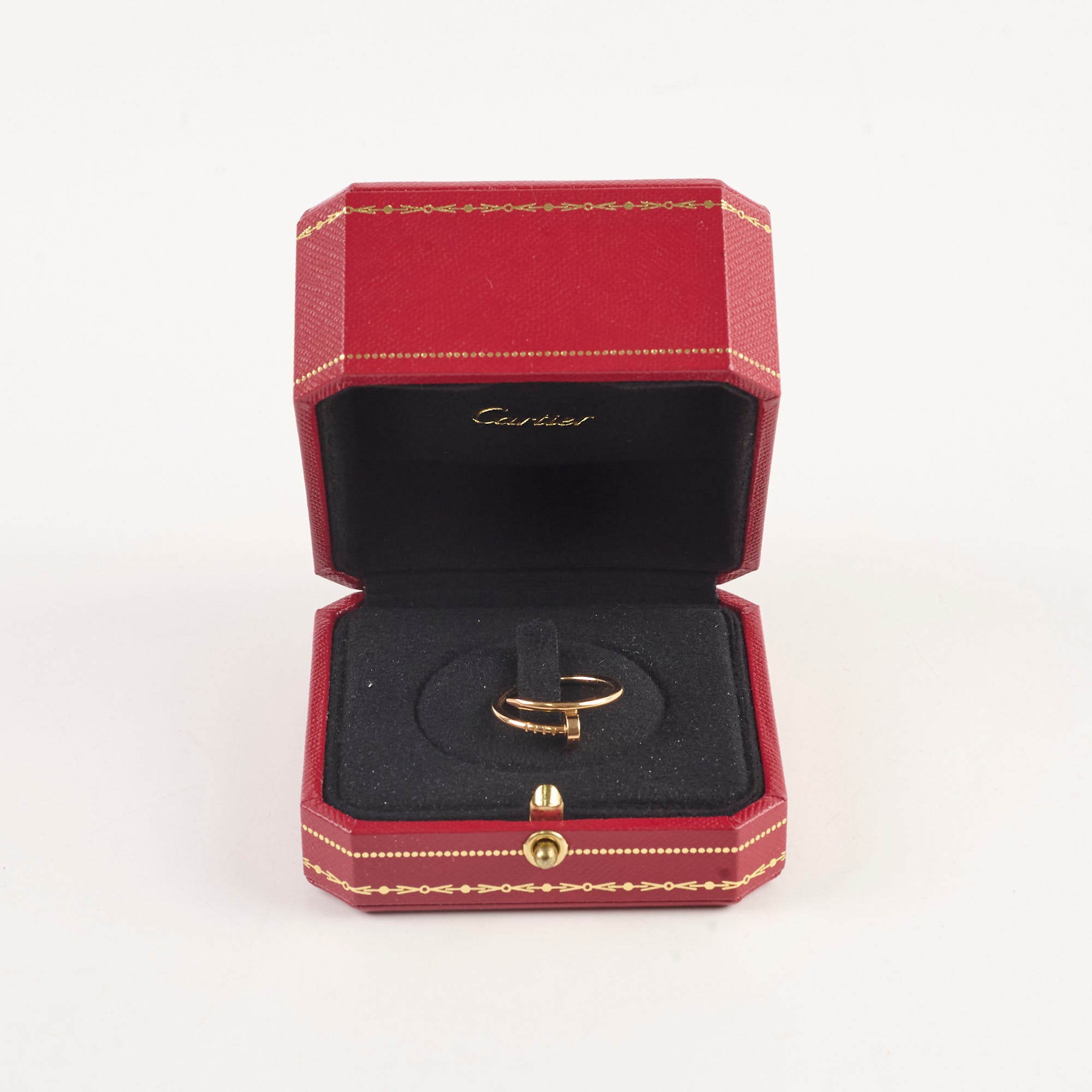 Cartier Small Juste Un Clou Ring 18K Pink Gold Size 53 - Luxury Minimalist Nail Design Jewelry for Women, Perfect for Everyday Wear & Special Occasions