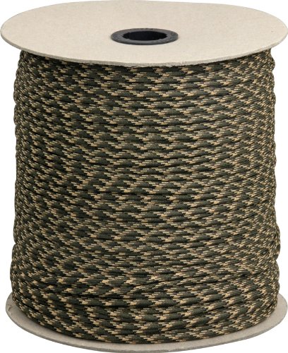 Tactical Camo Parachute Cord - 550 Paracord for Survival, Camping & Outdoor Gear - Military Grade Nylon Rope for Hiking, Emergency & DIY Projects
