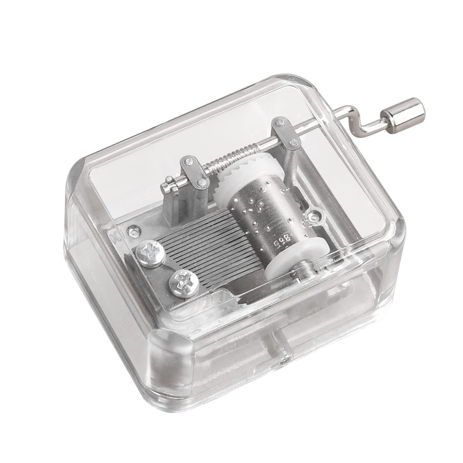 Clear Acrylic Music Box for Birthday, Christmas & Thanksgiving - Perfect Gift for Mom, Dad, Daughter or Son - Room Decor, Party & Event Wall Decoration for Living Room, Bedroom & Home