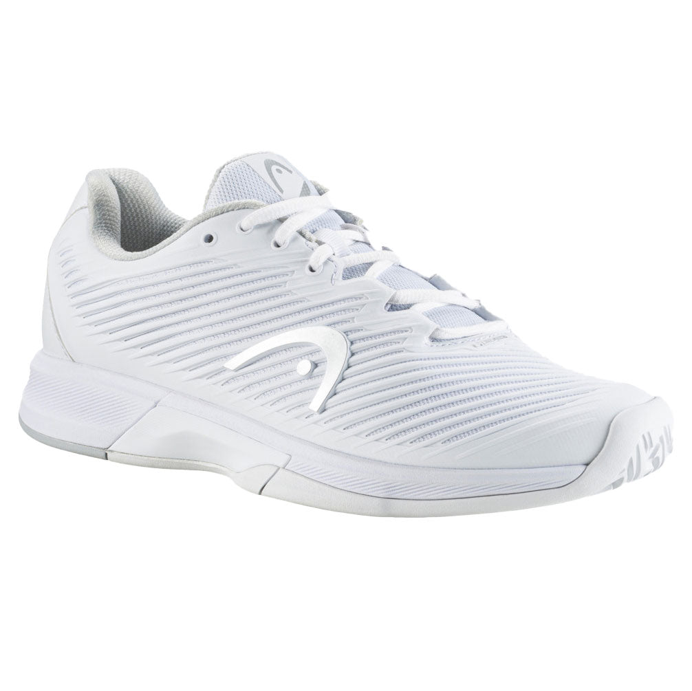 Head Revolt Pro 4.0 Women's Tennis Shoes - Lightweight & Breathable White/Grey Athletic Shoes for Women - Perfect for Tennis, Training & Gym Workouts