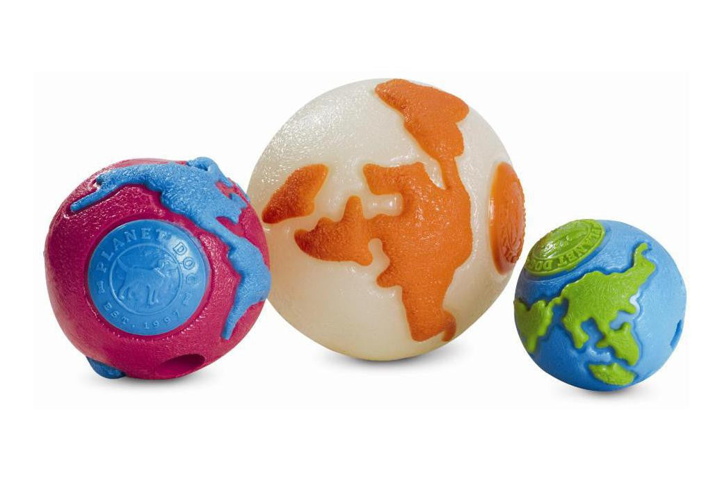 Planet Dog Orbee Ball - Durable Chew Toy for Dogs, Interactive Fetch & Biting Game - Perfect for Indoor & Outdoor Play, Training & Teething Relief