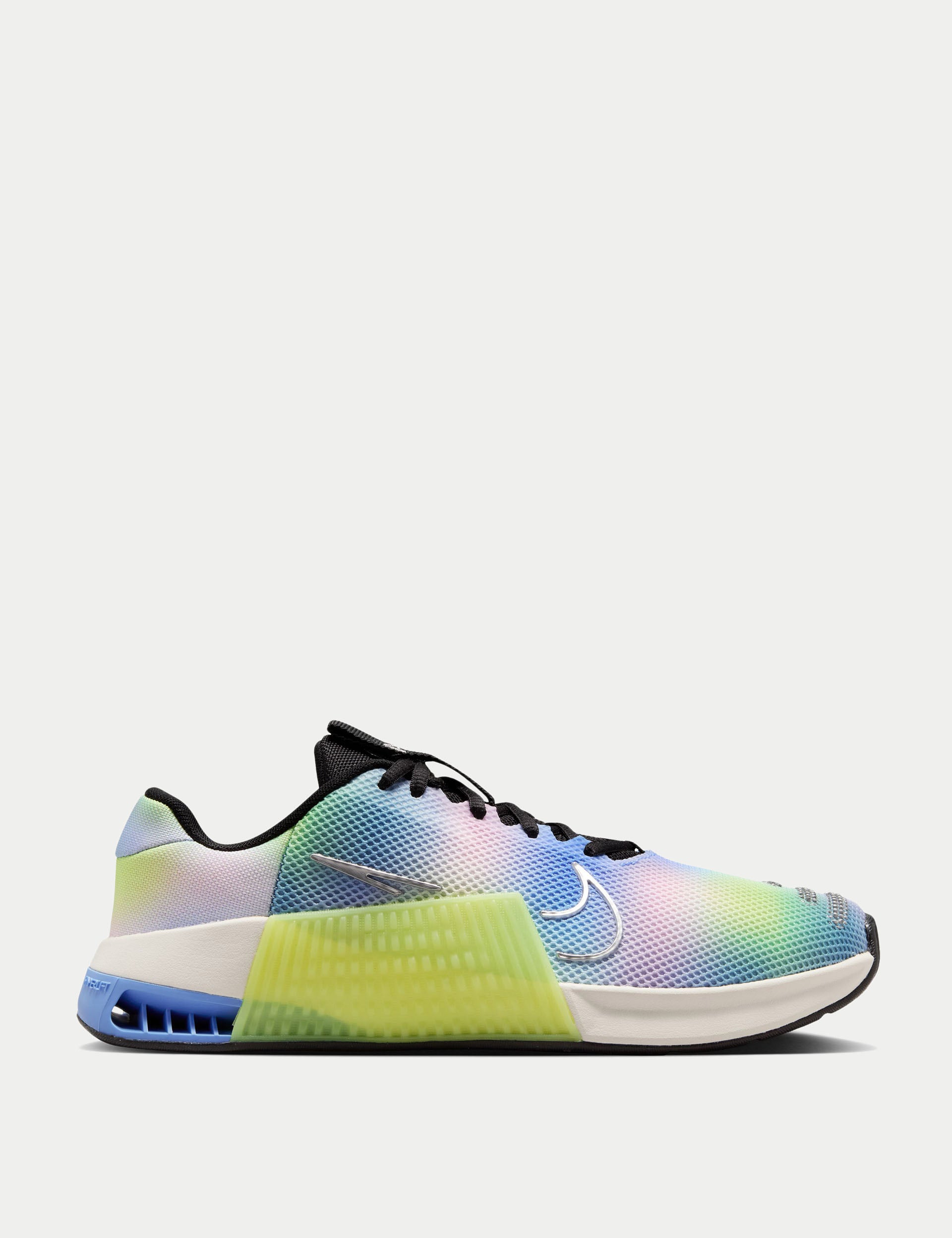 Nike Metcon 9 SE Cross Training Shoes - Black/Light Lemon Twist/Royal Pulse/Metallic Silver for Gym Workouts & High-Intensity Training