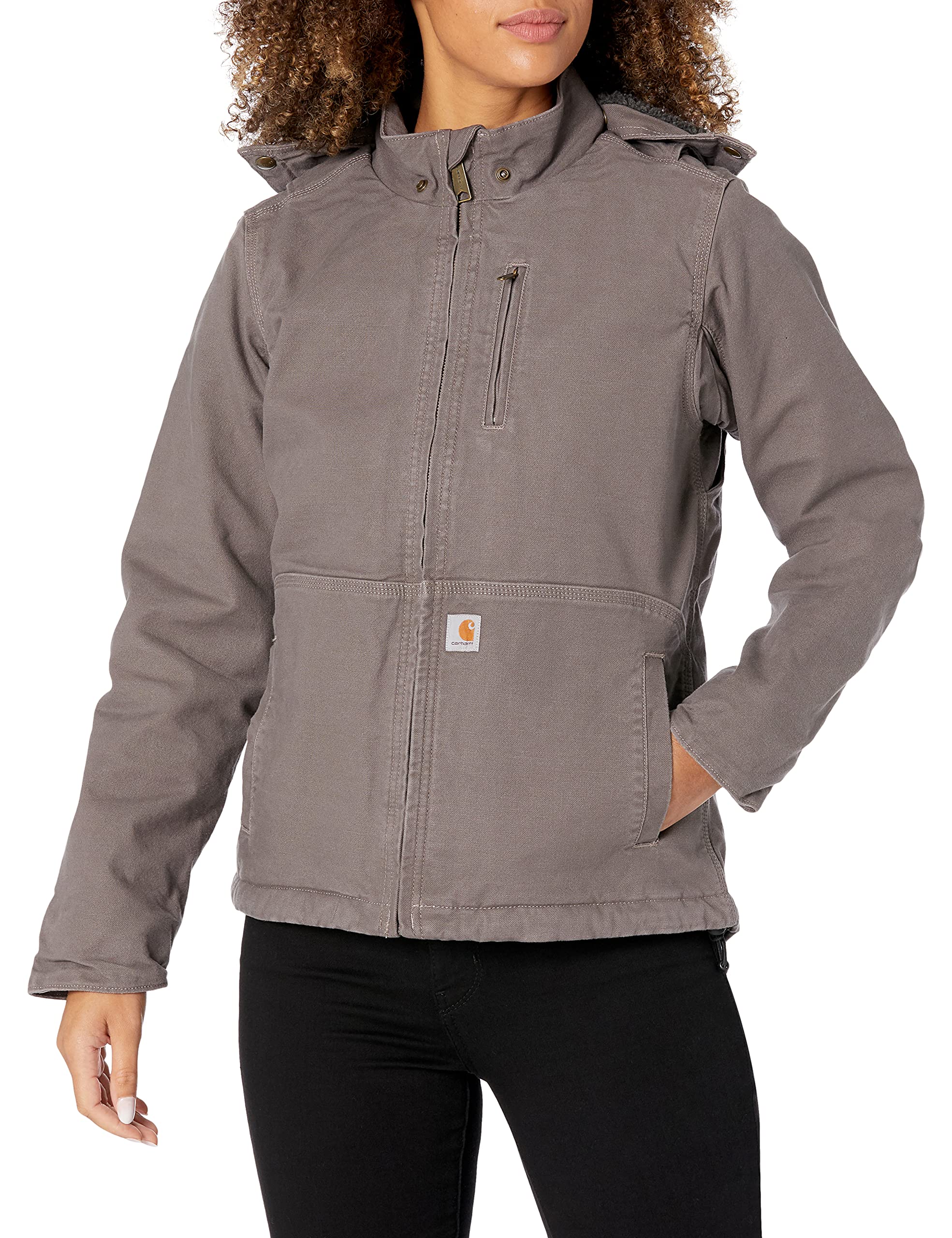 Carhartt Women's Full Swing Caldwell Jacket - Water-Resistant Work Jacket with Insulation (Regular & Plus Sizes) - Perfect for Outdoor Work, Hiking & Cold Weather Activities
