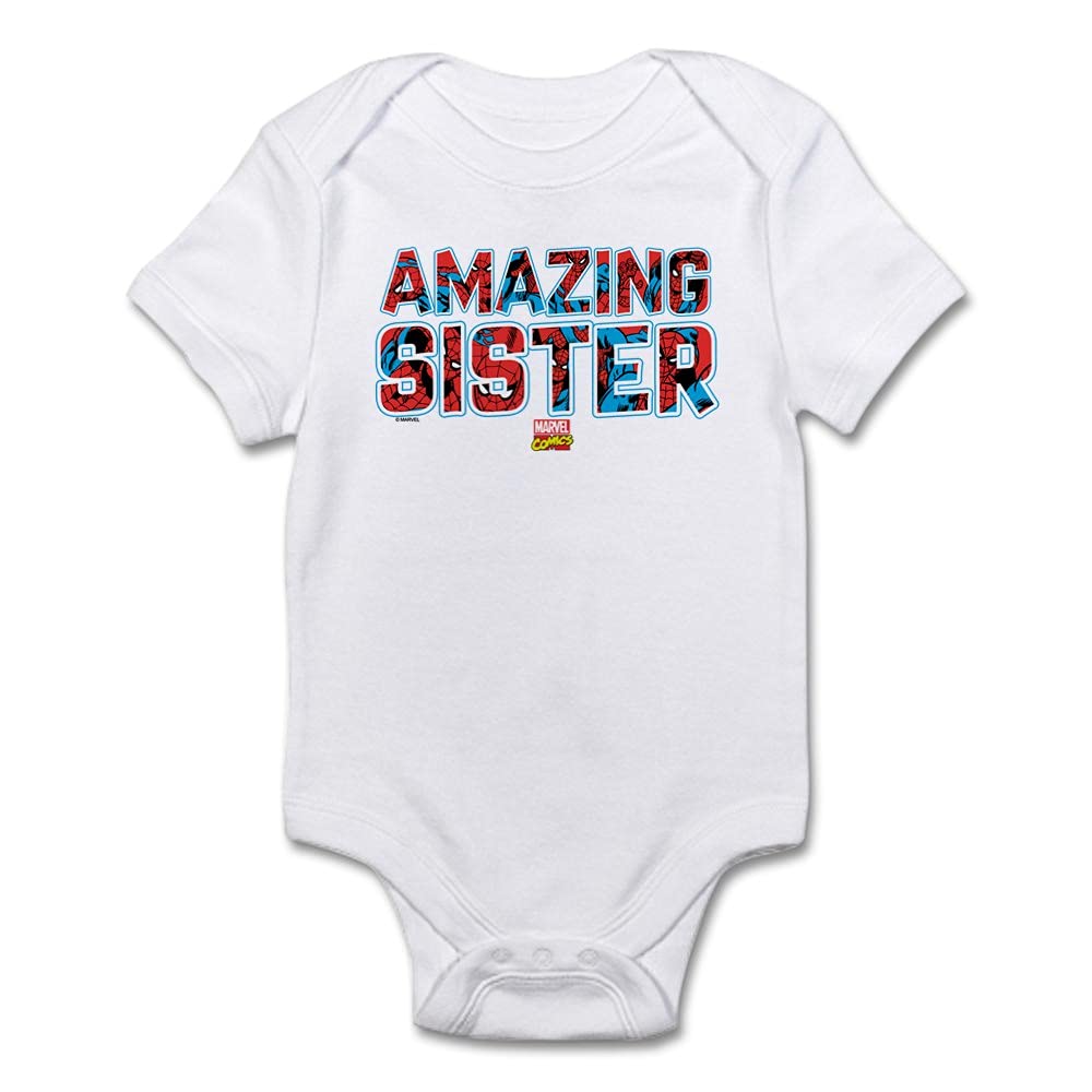 Spider-Man Sister Baby Bodysuit - Cute Lightweight Onesie for Infants & Toddlers | Perfect for Sibling Matching, Photo Shoots & Superhero-Themed Parties