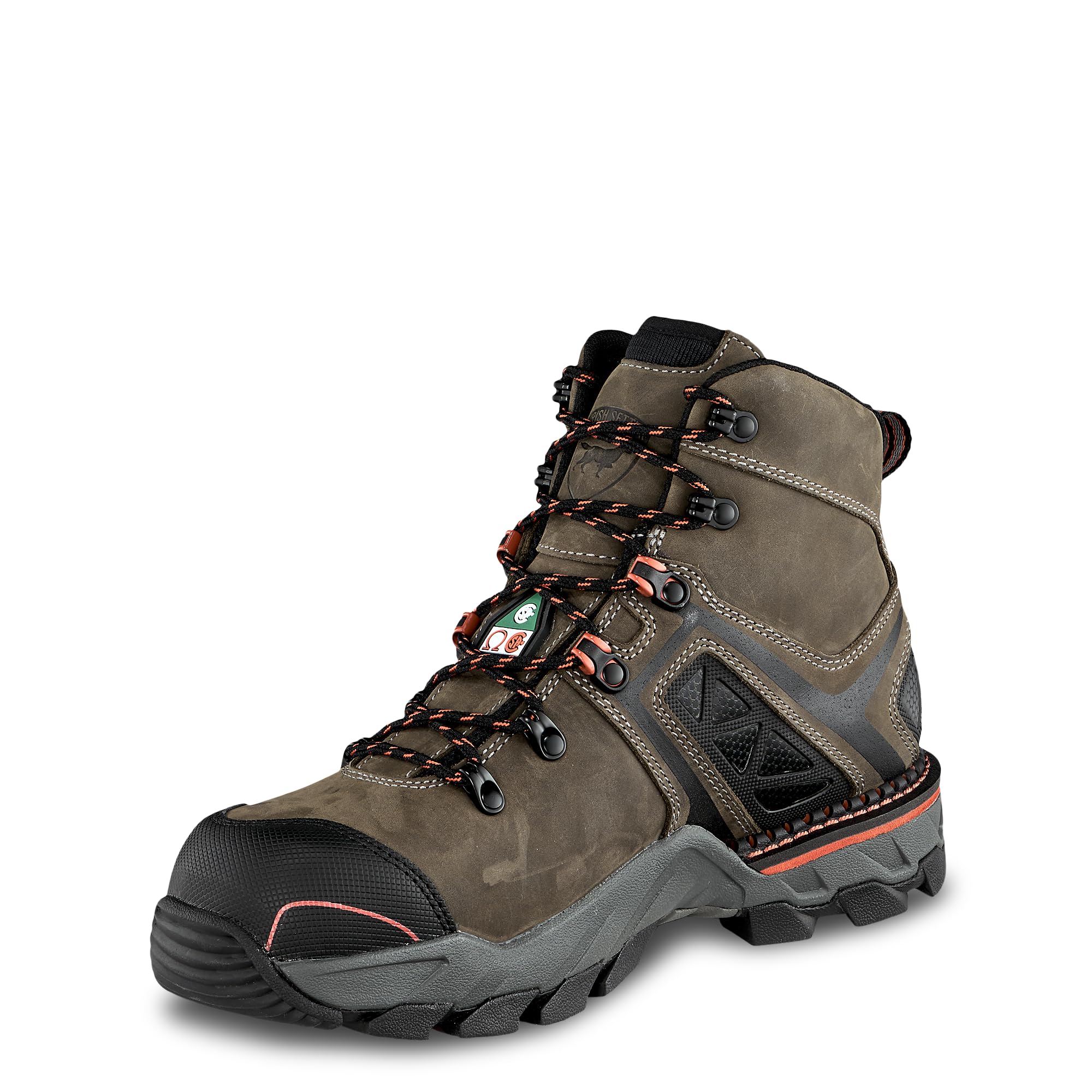Irish Setter Crosby Men's 6 Inch Waterproof Work Boots with Non-Metallic Safety Toe (CSA Certified) - Gray - Ideal for Construction, Landscaping & Outdoor Work