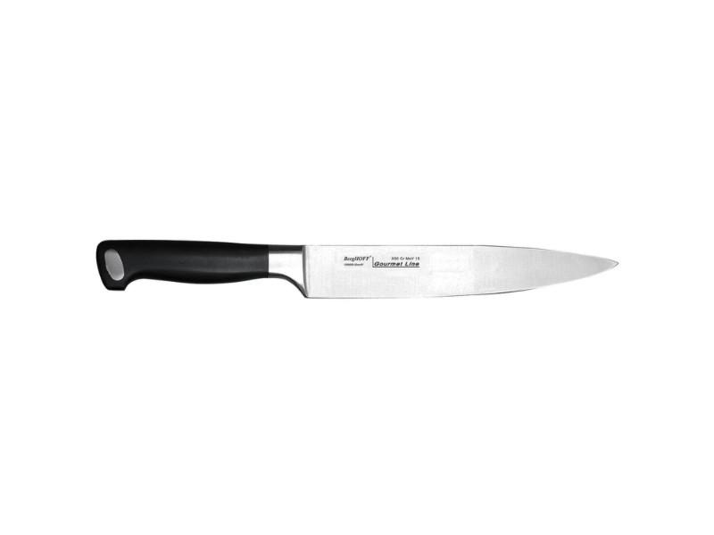 BergHOFF Gourmet 8-Inch Stainless Steel Carving Knife - Professional Kitchen Knife for Slicing Meat, Roasts & Turkey - Perfect for Holiday Dinners & BBQ Parties
