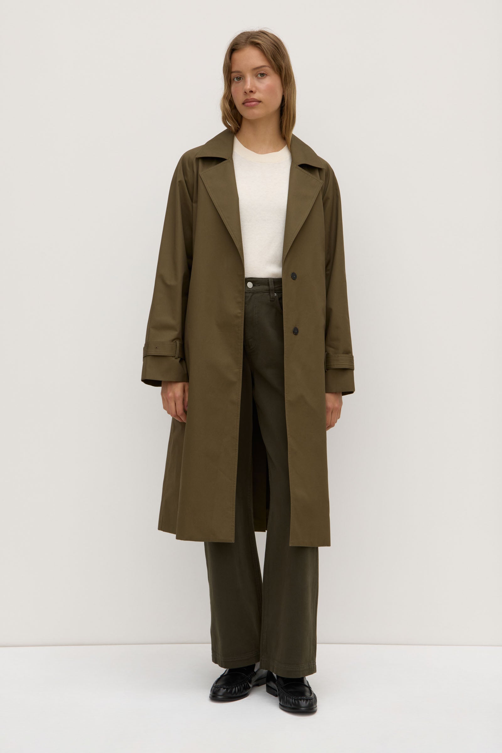 Kallina Women's Trench Coat - Classic Waterproof Long Coat with Belt for Fall & Spring | Perfect for Office, Travel & Everyday Wear