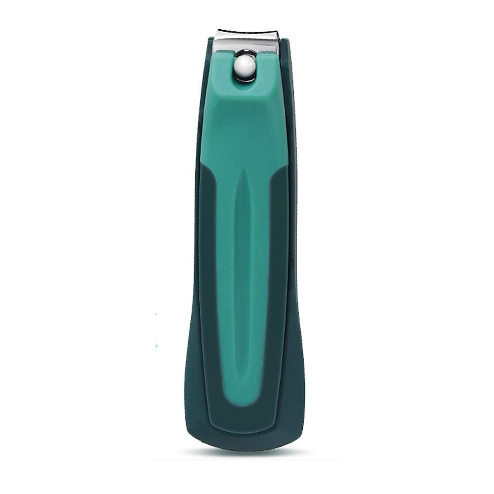 Premium Stainless Steel Toe Nail Clippers for Adults - 26x91mm Ergonomic Design with Green Handle - Perfect for Pedicures, Ingrown Nails & Thick Toenails - Home & Travel Essential