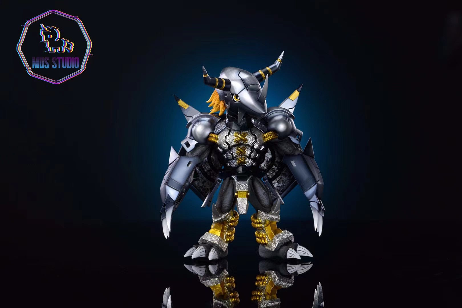 MDS Studio WarGreymon, BlackWarGreymon & Koromon Action Figures - Digimon Collectible Toys for Fans | Perfect for Display, Gift Giving & Anime Collections