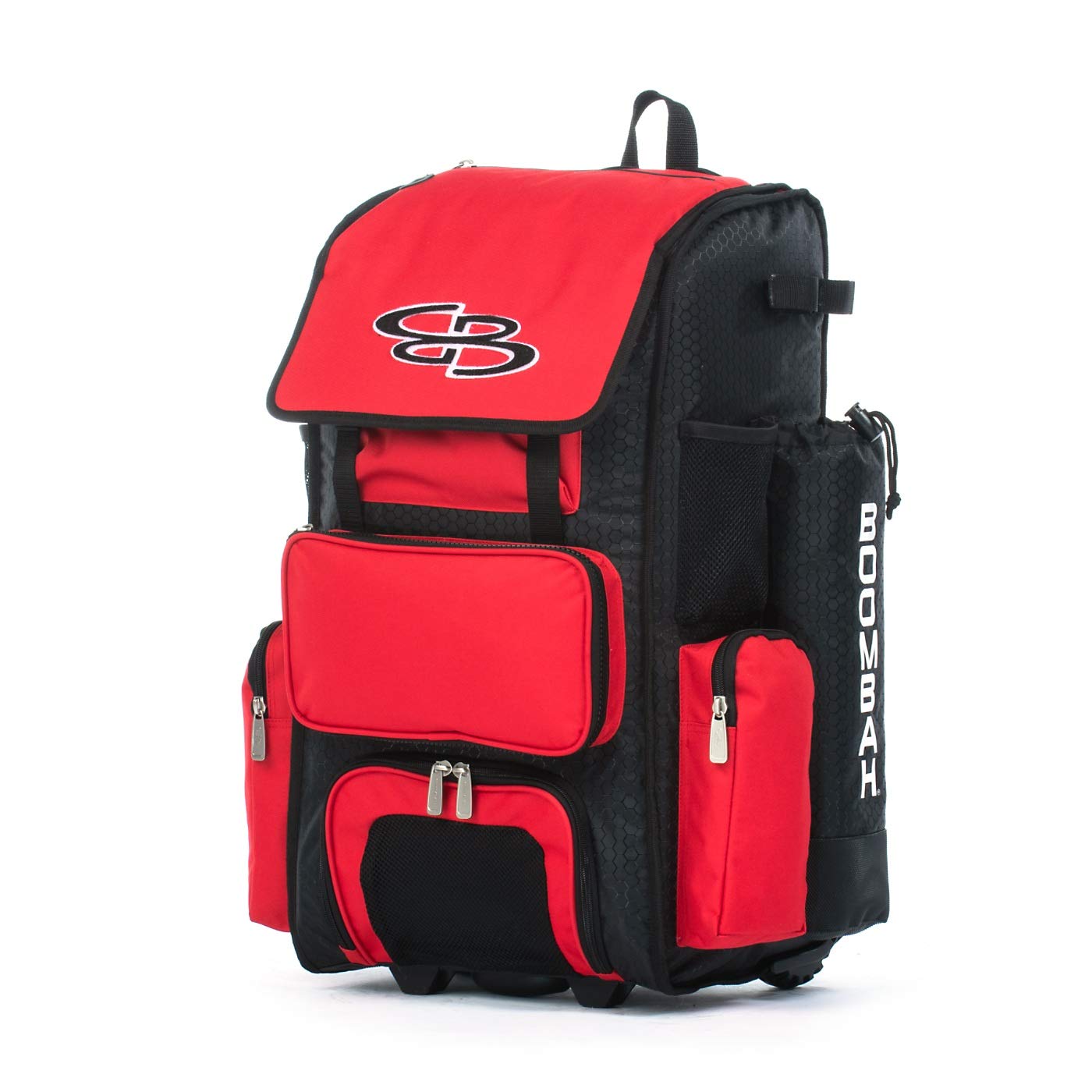 Boombah Superpack Hybrid Rolling Bat Bag - Wheeled & Backpack Style for Baseball & Softball Players | Perfect for Travel, Games & Practice